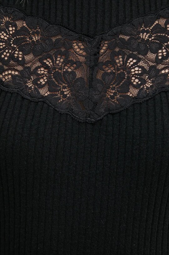 Vlnený sveter Sisley 1M9AL201V čierna