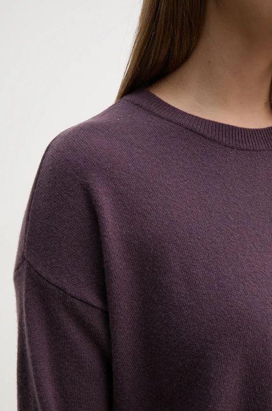 Sisley sweter wełniany 1044M103K fioletowy