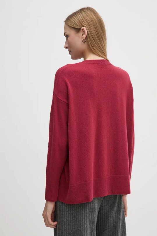 Odzież Sisley sweter wełniany 1044M103K czerwony