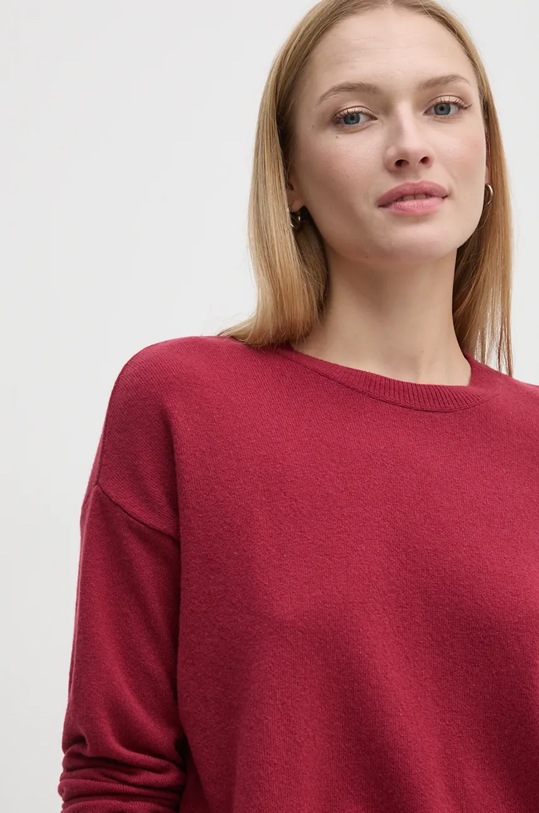 Sisley sweter wełniany czerwony 1044M103K