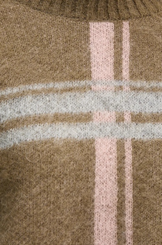 Sisley sweter z domieszką moheru 1042L101Y zielony