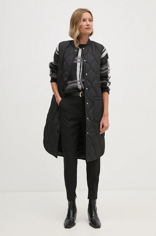 Светр з домішкою мохеру Sisley 1042L101Y чорний AW24