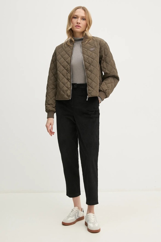 Sisley longsleeve z domieszką wełny 3N1WL2100 szary AW24