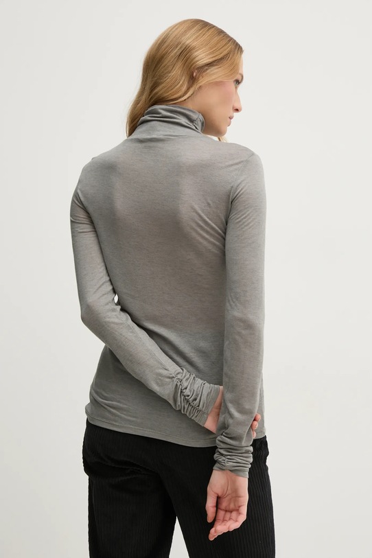 Odzież Sisley longsleeve z domieszką wełny 3N1WL2100 szary