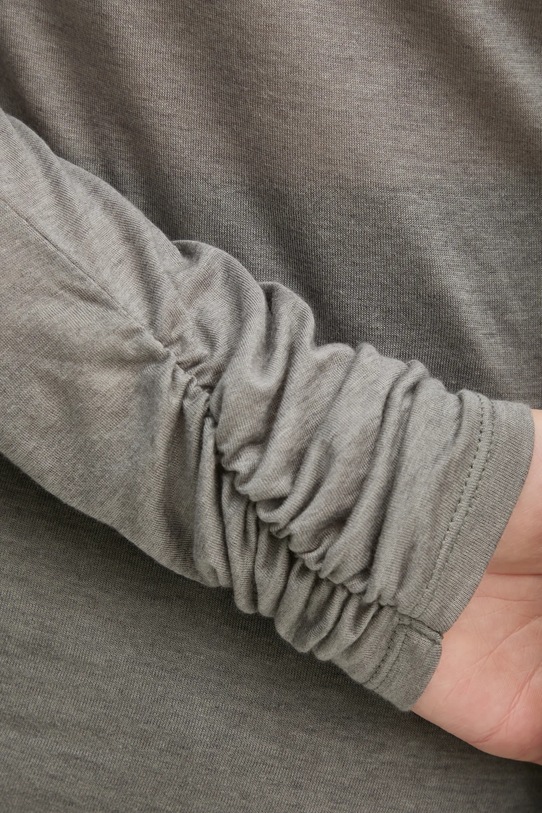 Sisley longsleeve z domieszką wełny 3N1WL2100 szary