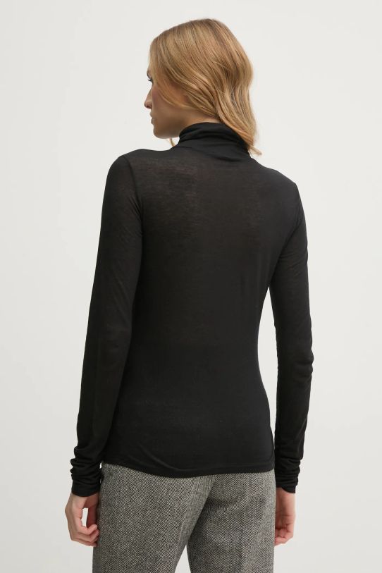 Îmbrăcăminte Sisley longsleeve din amestec de lana 3N1WL2100 negru