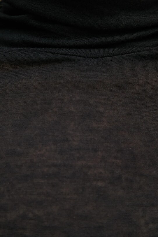Sisley longsleeve din amestec de lana 3N1WL2100 negru