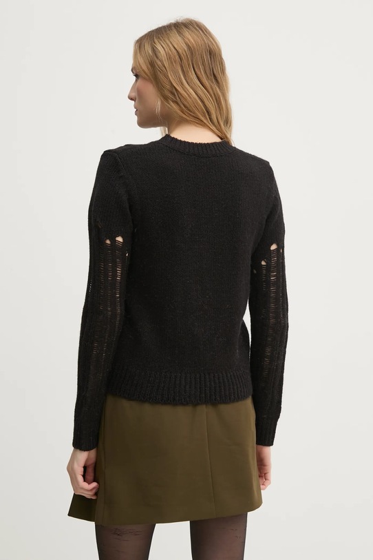 Oblečenie Sveter s prímesou vlny Sisley 15ZTM105H čierna