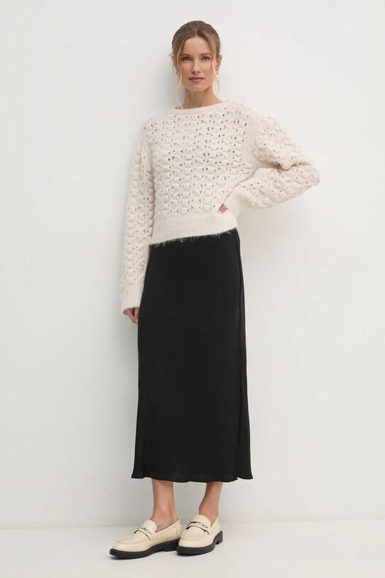 Sisley sweter 145YM105A beżowy AW24
