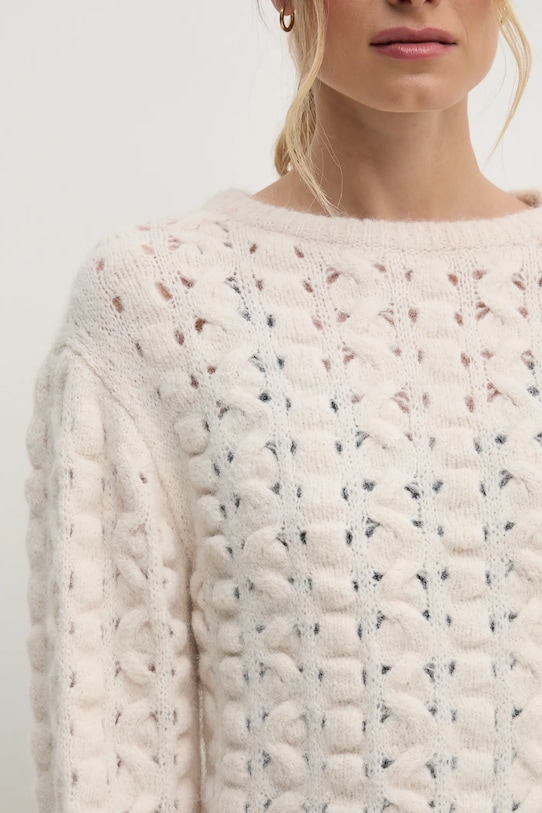 Sisley sweter 145YM105A beżowy