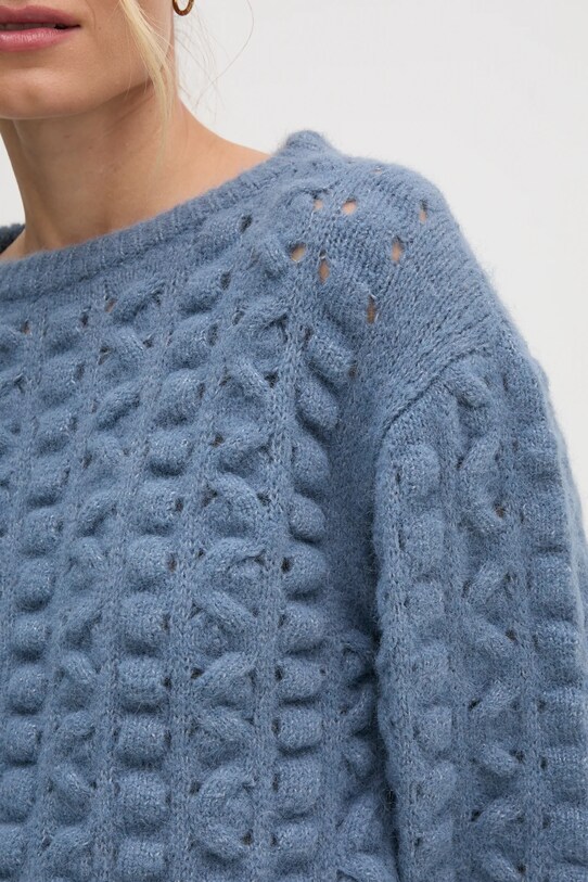 Sisley sweter 145YM105A niebieski