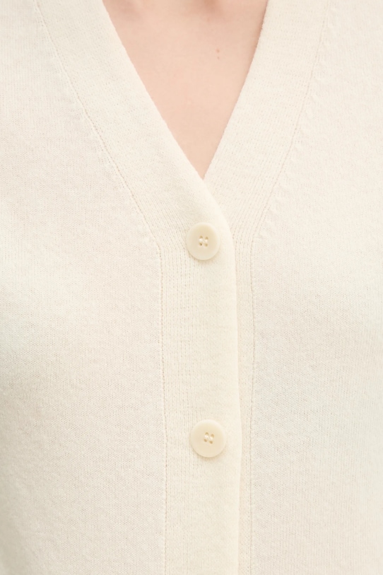 Vlněný svetr Sisley 1044M602A béžová