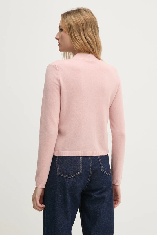 Ruházat Sisley gyapjú kardigán 1044M602A rózsaszín