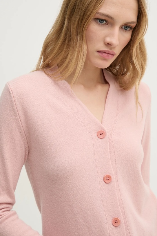 Sisley gyapjú kardigán rózsaszín 1044M602A