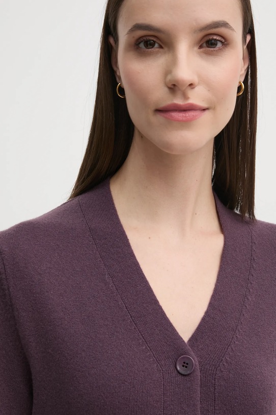 Vlněný svetr Sisley fialová 1044M602A