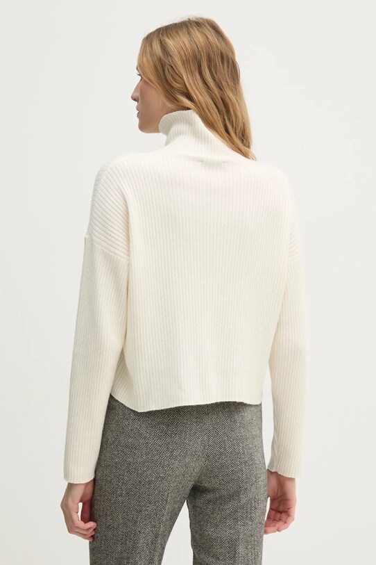 Oblečení Svetr z vlněné směsi Sisley 106WM201U béžová