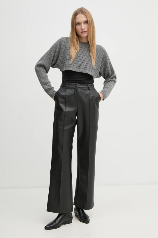 Sisley pulover de lana 128YM105K gri AW24