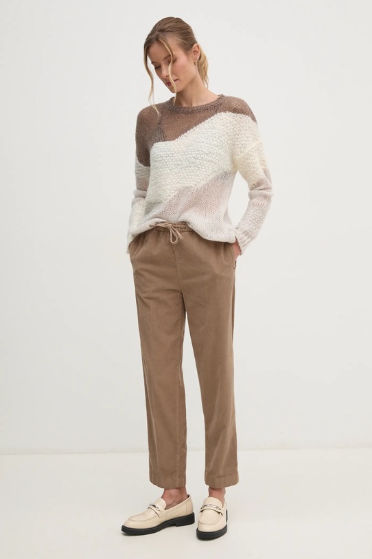 Sisley maglione 1342M105C beige AW24