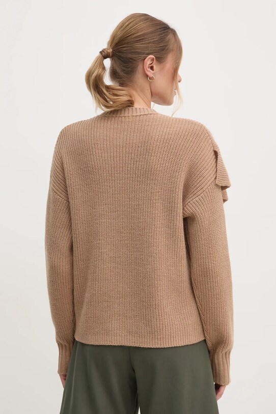 Odzież Sisley sweter 138YM105F beżowy