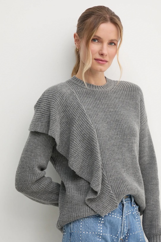 Светр Sisley сірий 138YM105F