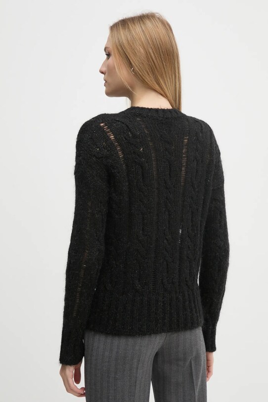 Îmbrăcăminte Sisley pulover din amestec de lana 1342M105E negru