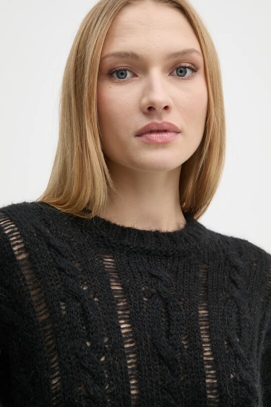 Sisley pulover din amestec de lana 1342M105E negru