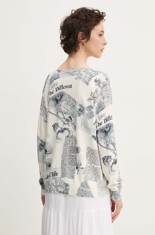 Odzież Desigual sweter KAWARTHA LAKES 24WWJF61 beżowy