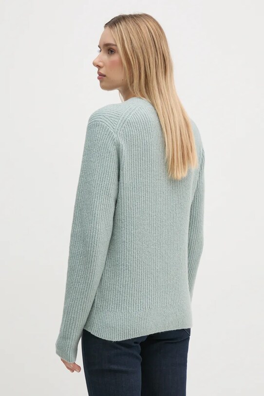 Odzież Calvin Klein sweter z domieszką wełny K20K207414 turkusowy