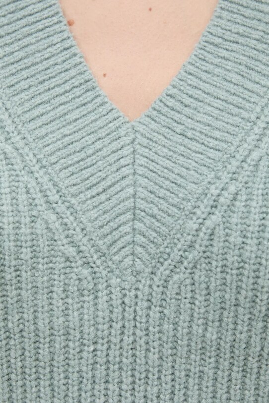 Calvin Klein sweter z domieszką wełny K20K207414 turkusowy