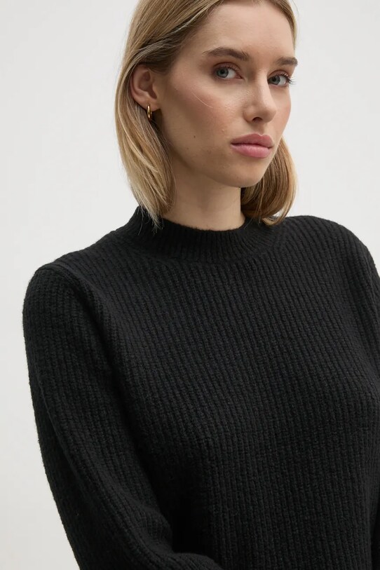 Calvin Klein sweter z domieszką wełny czarny K20K207415