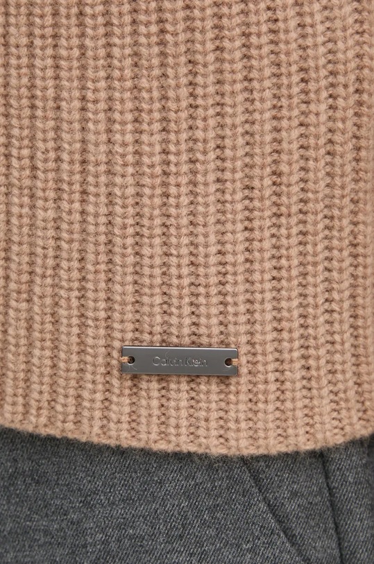 Calvin Klein pulover de lana K20K207426 bej