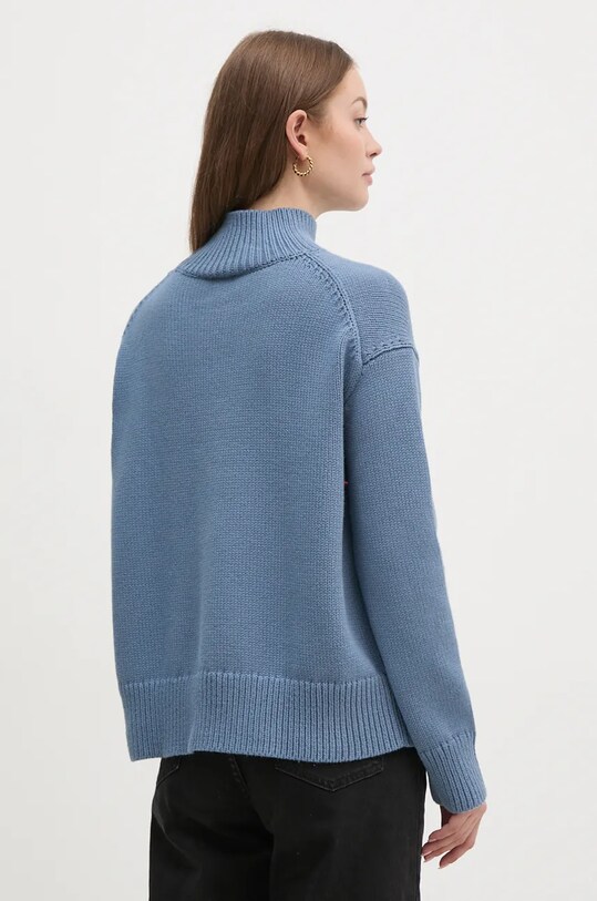Îmbrăcăminte Calvin Klein pulover din amestec de lana K20K207437 albastru