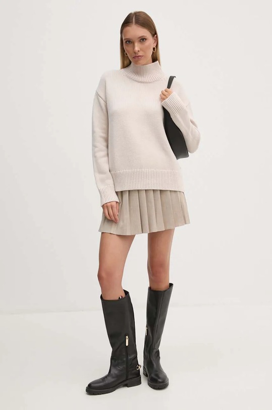 Svetr z vlněné směsi Calvin Klein K20K207437 šedá AW24
