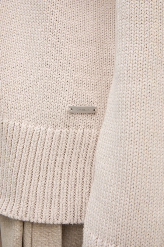 Svetr z vlněné směsi Calvin Klein K20K207437 šedá