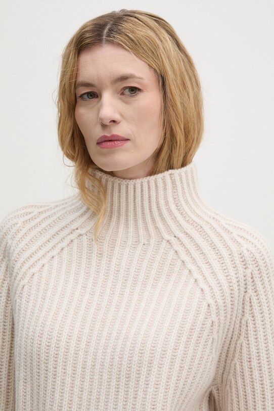 Calvin Klein sweter wełniany beżowy K20K207439