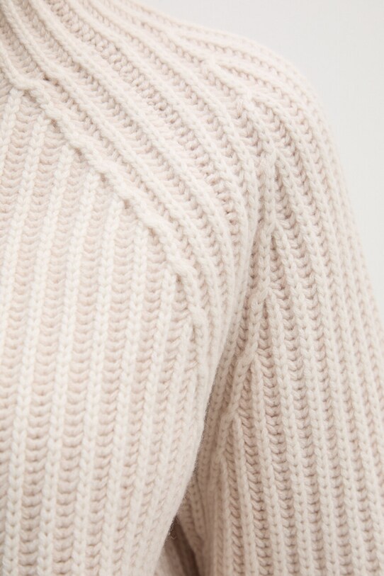Calvin Klein sweter wełniany K20K207439 beżowy