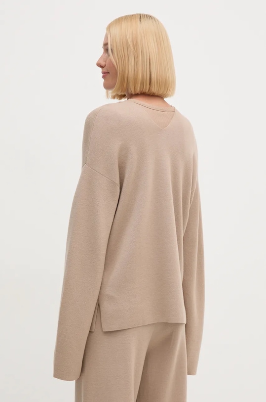 Oblečení Vlněný svetr Calvin Klein K20K207442 béžová