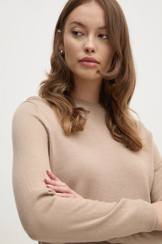 Calvin Klein pulover de lana bej K20K207452