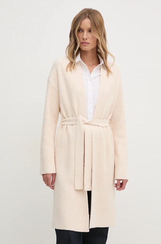 Calvin Klein cardigan din amestec de lana K20K208005 bej AW24