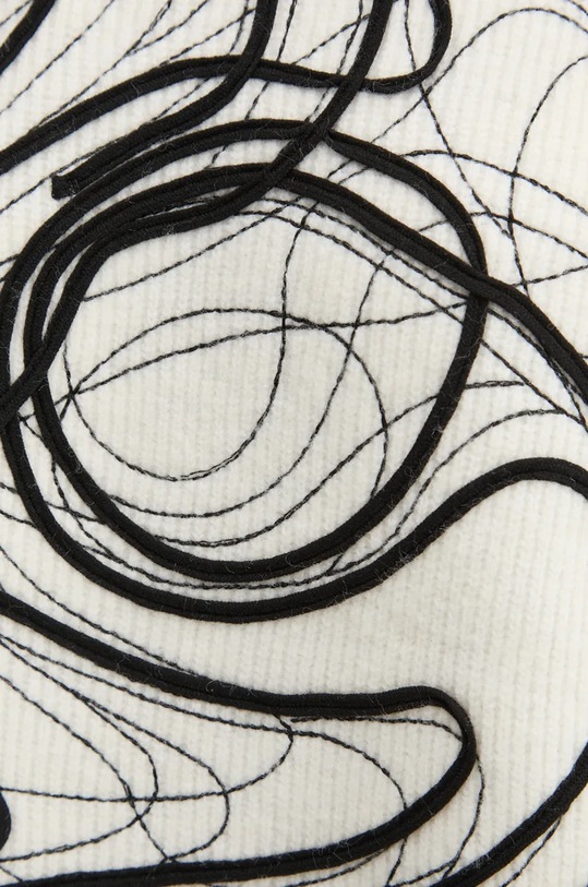 Desigual sweter z domieszką wełny MONTPELLIER 24WWJF55 beżowy