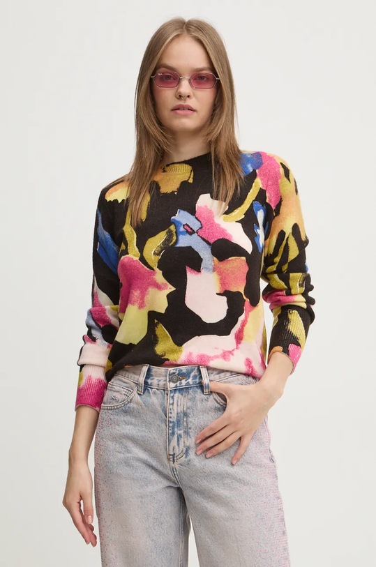 Svetr Desigual ABBOTSFORD kulatý černá 24WWJF49