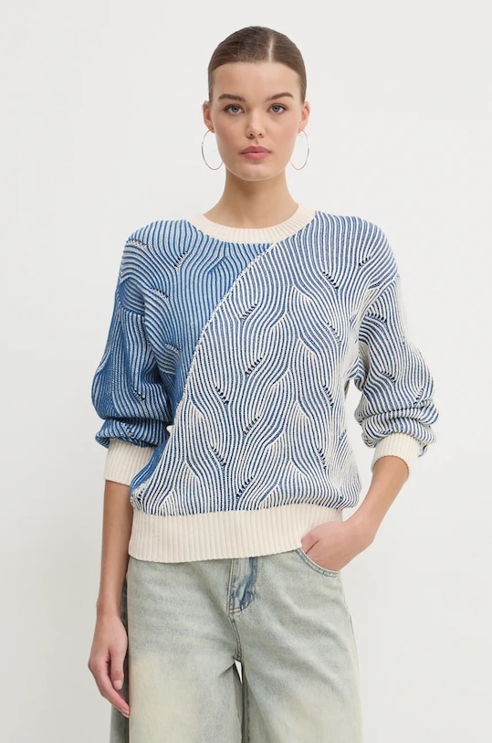 Pulover Desigual OTTAWA Planet friendly plava 24WWJF10