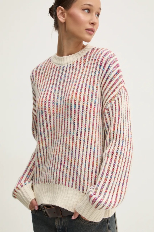 Svetr Desigual WHITEHORSE kulatý béžová 24WWJF34