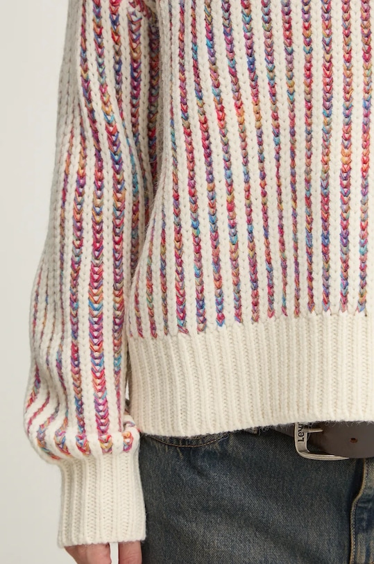 Πουλόβερ Desigual WHITEHORSE 24WWJF34 μπεζ