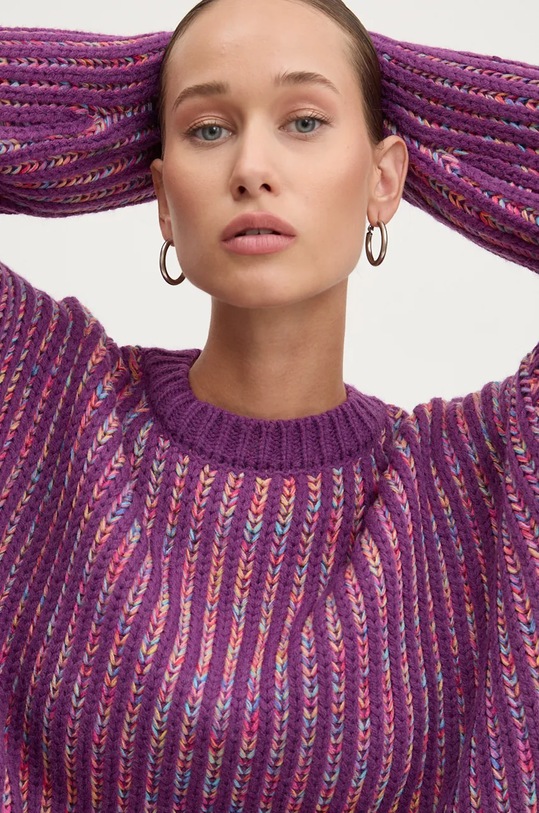 Svetr Desigual WHITEHORSE 24WWJF34 fialová