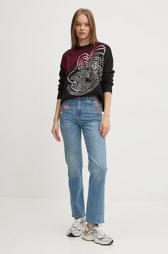 Свитер с примесью шерсти Desigual TOULOUSE 24WWJF54 чёрный AW24