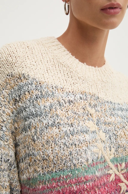Desigual sweter GRAN SUDBURY 24WWJF59 beżowy