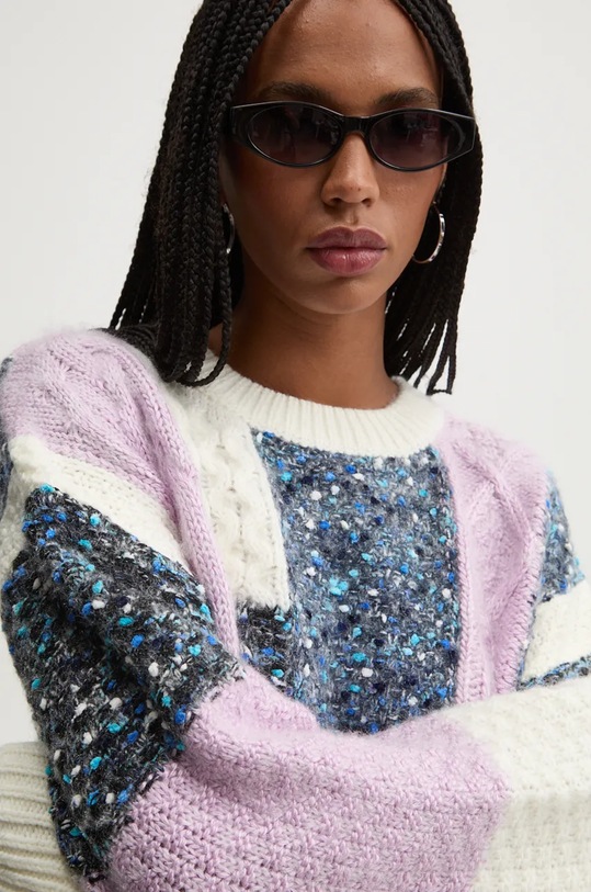 Pulover s primesjo volne Desigual EDMONTON bež 24WWJF19