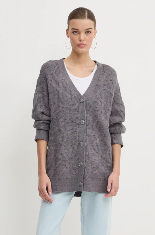 Kardigan Desigual MONTREAL středně silná šedá 24WWJF12