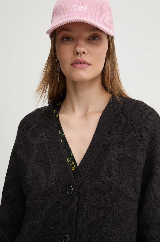 Desigual cardigan MONTREAL negru 24WWJF12